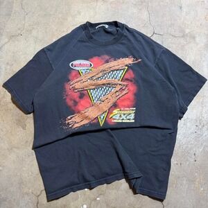 Vintage Polaris Scrambler 4x4 ATV Graphic T-Shirt 90s Faded Black Mens L